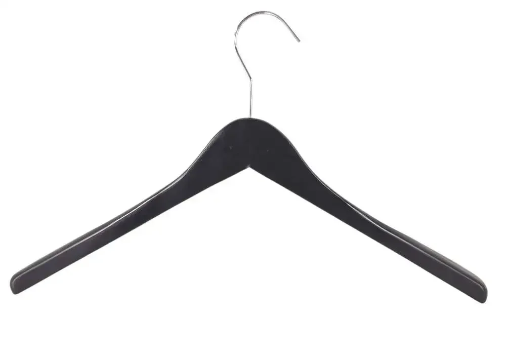 Moose Knuckles Heavy Duty Wooden Coat Hangers Set of 4 Black